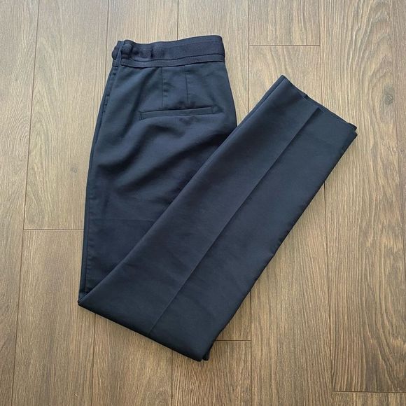 Zara Pants - ZARA Navy Slim Leg Cigarette Pant